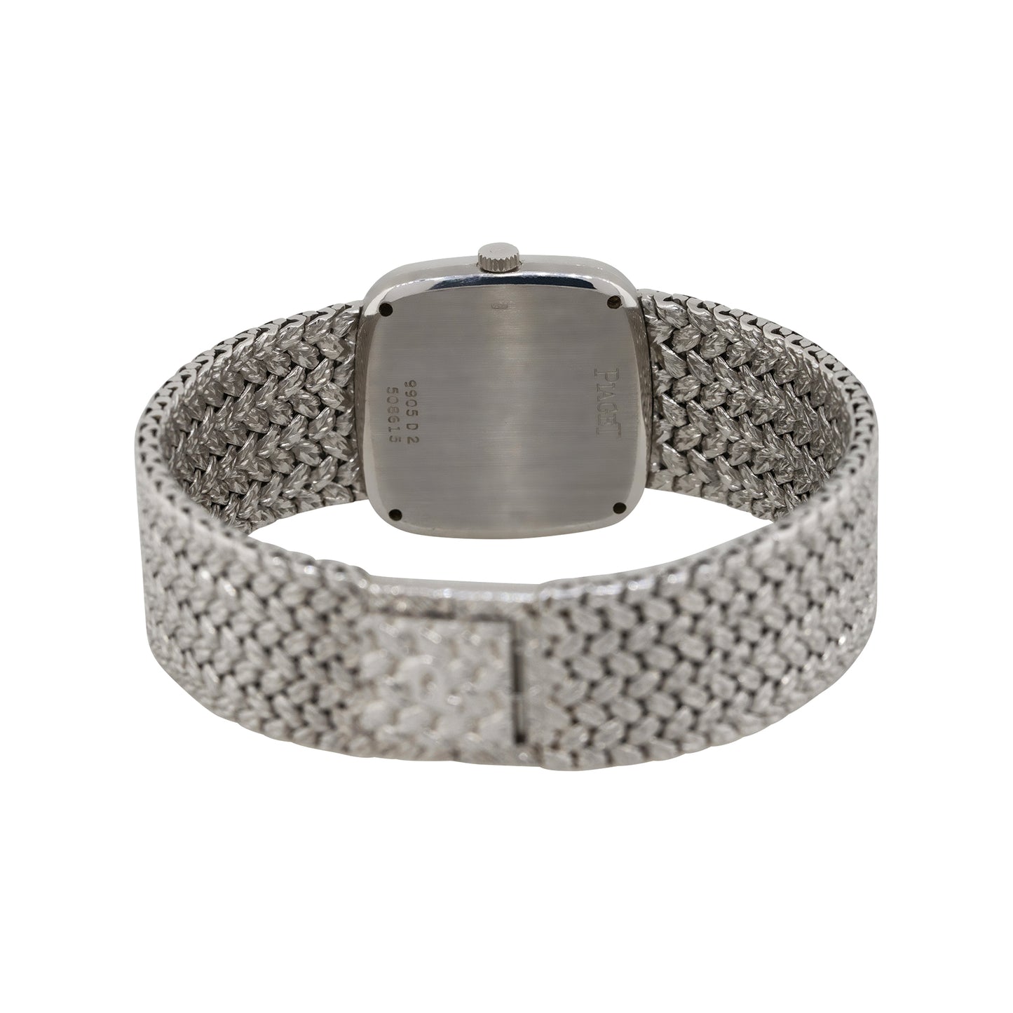 Piaget 9905D2 18k White Gold Diamond & Sapphire Ladies Watch