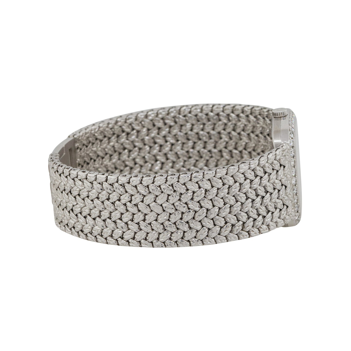 Piaget 9905D2 18k White Gold Diamond & Sapphire Ladies Watch