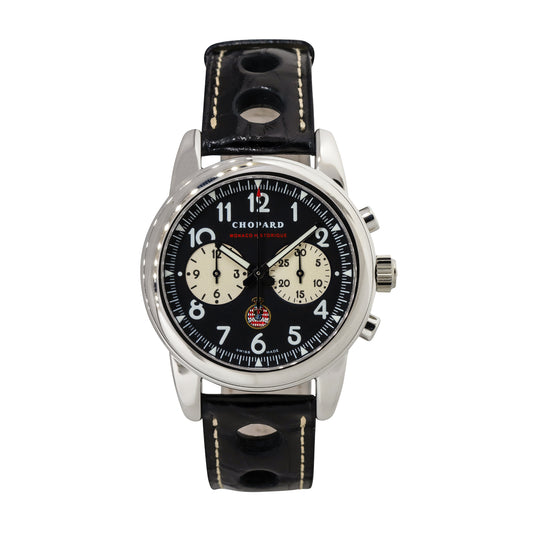 Chopard 161256-1002 Grand Prix De Monaco Stainless Steel Black Dial Watch