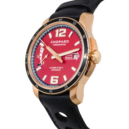 Chopard 161296 Mille Miglia 18k Rose Gold Red Dial Watch