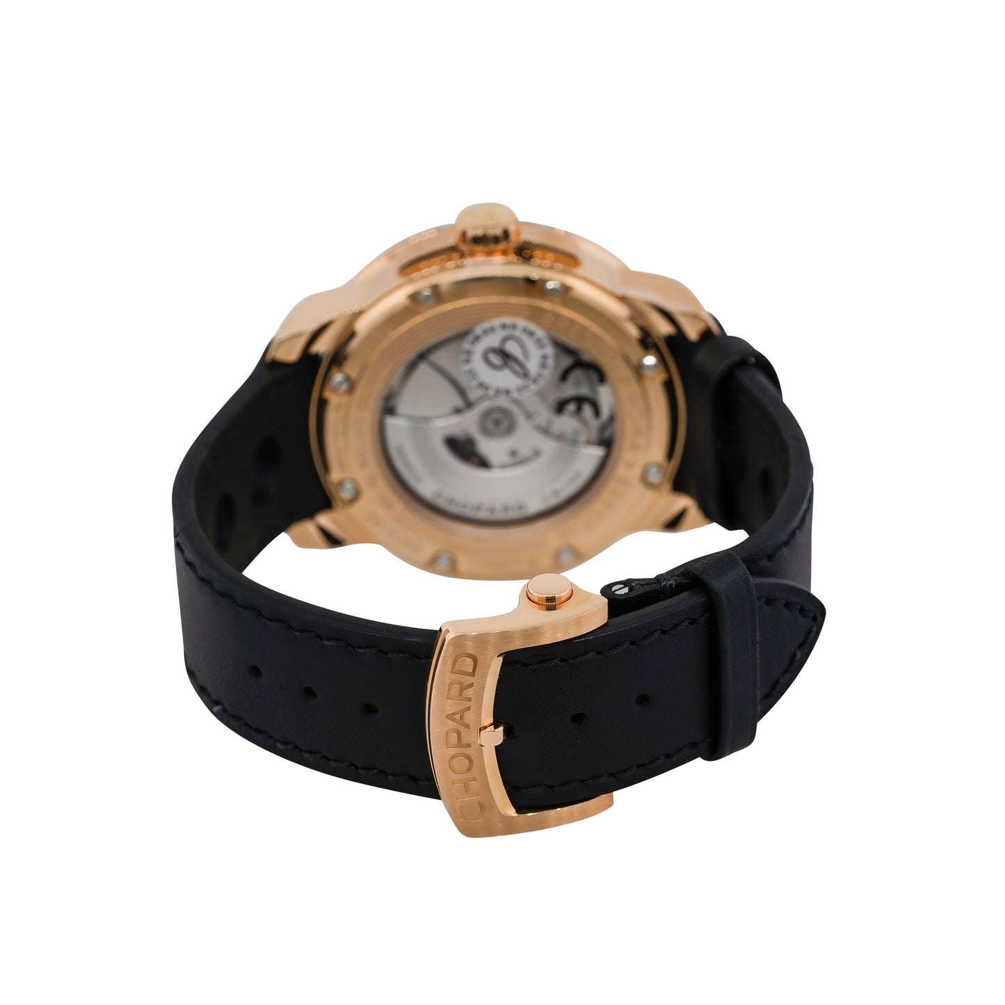 Chopard 161296 Mille Miglia 18k Rose Gold Red Dial Watch