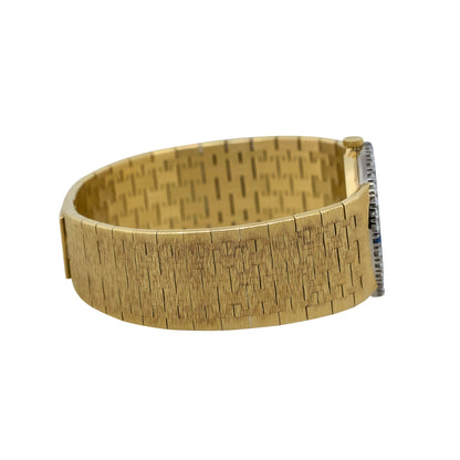 Piaget 9706A6 18k Yellow Gold Diamond & Sapphire Lapis Watch