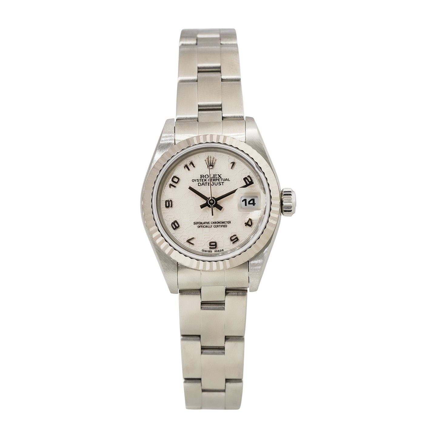 Rolex 69174 Datejust Stainless Steel "Rolex" Pyramid Dial Watch