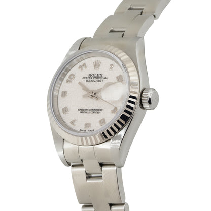 Rolex 69174 Datejust Stainless Steel "Rolex" Pyramid Dial Watch