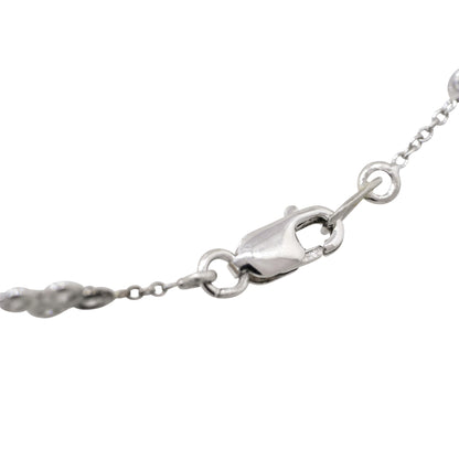 18k White Gold 2.18ctw Diamond Floral 20" Necklace