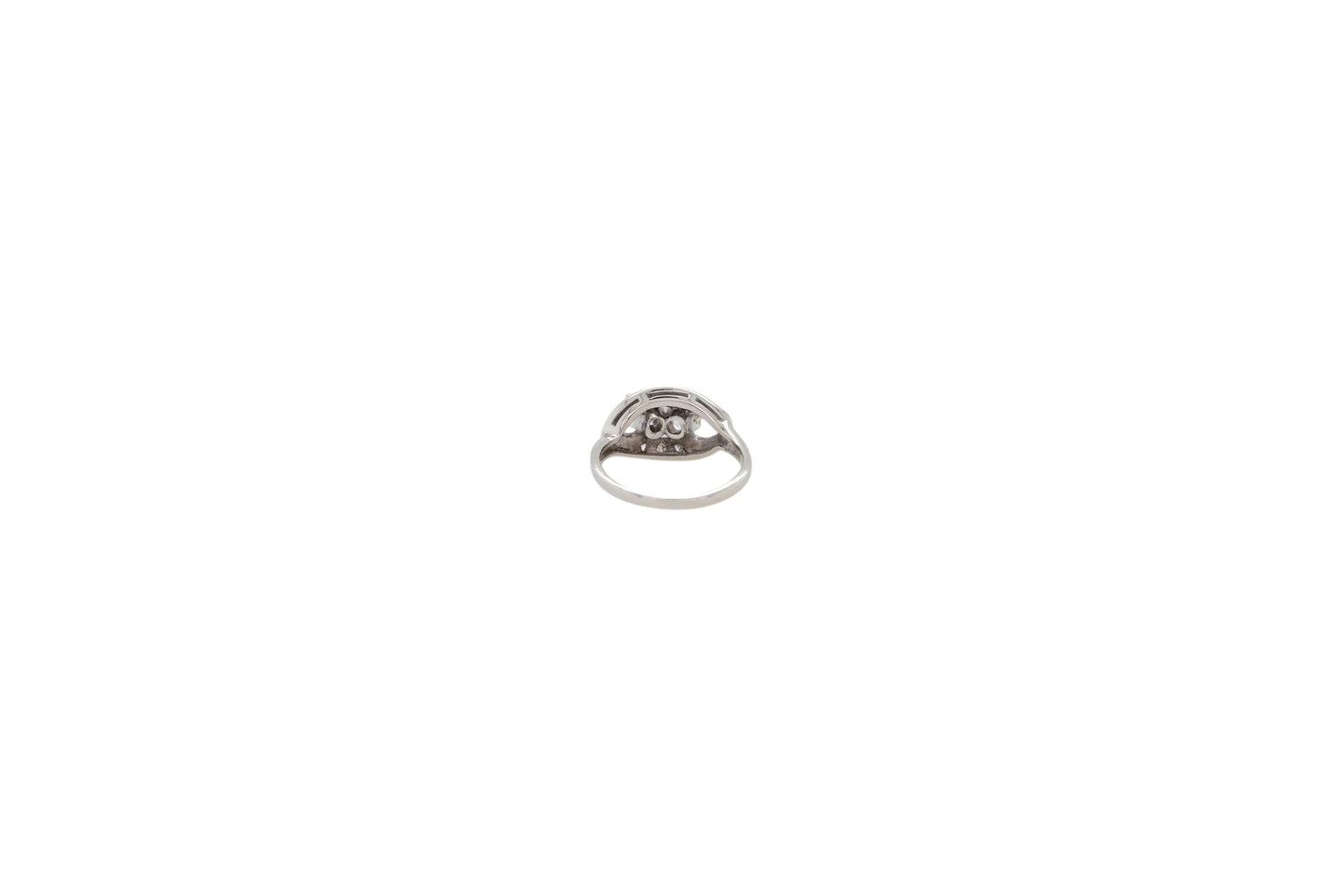 14k White Gold Two Stone Ring 1.25ctw of Natural Diamonds
