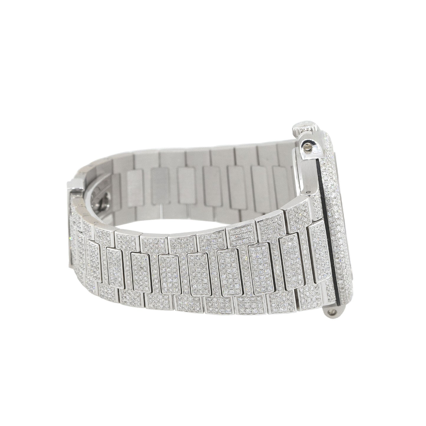 Aftermarket Patek Philippe 5711 18k White Gold All Diamond Watch