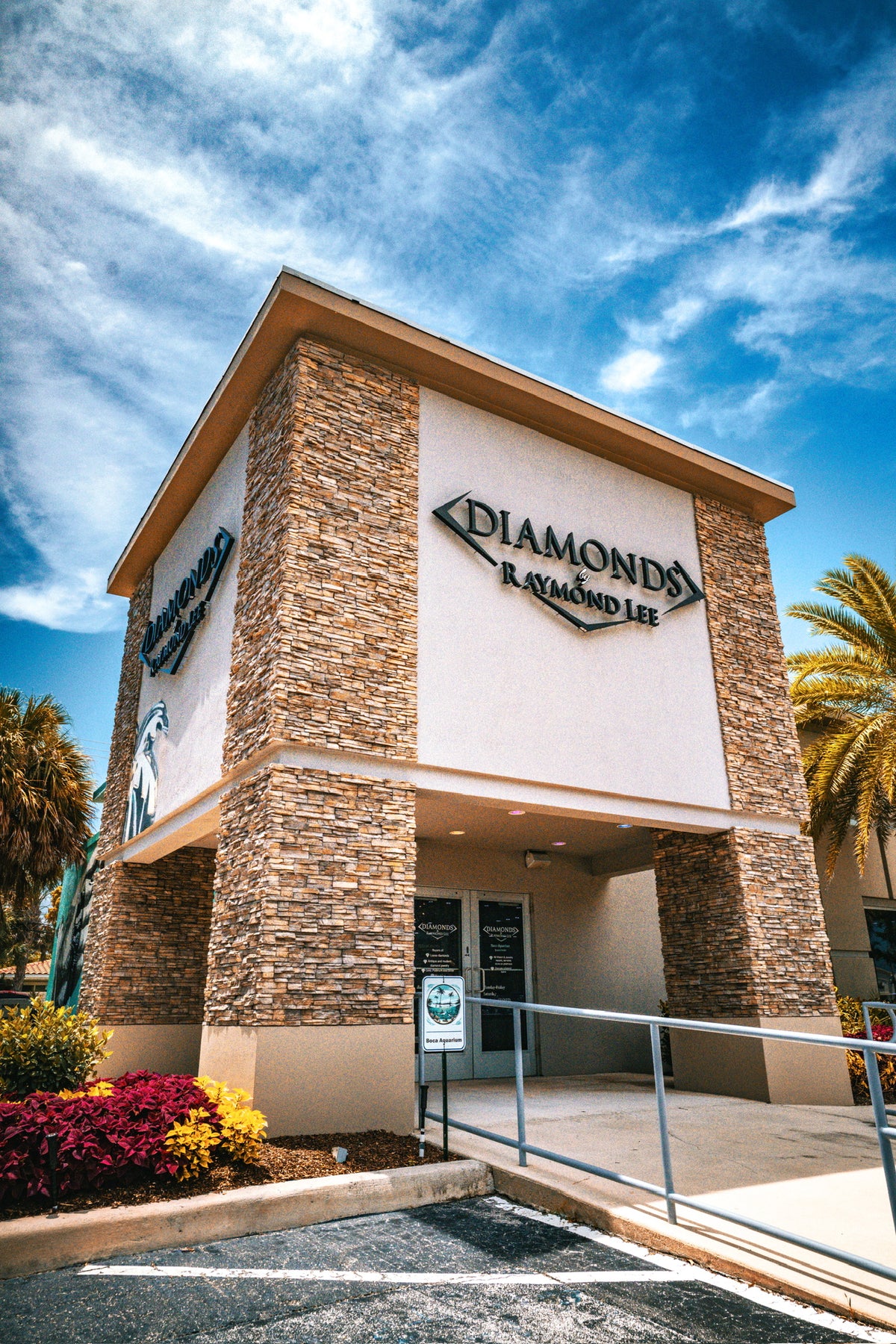 Entrance to the Diamonds By Raymond Lee showroom in Boca Raton