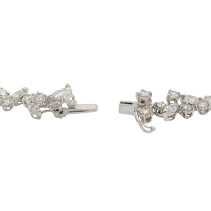 18k White Gold 31.64ctw Natural Diamond Vine Necklace