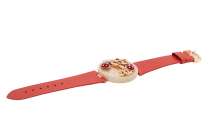 Cartier Le Cirque Animalier Coccinelles 18k Rose Gold Pave Ladybug & Enamel Dial Limited Edition Ladies Watch