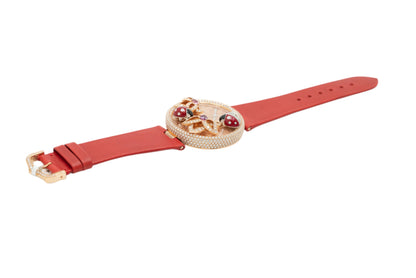 Cartier Le Cirque Animalier Coccinelles 18k Rose Gold Pave Ladybug & Enamel Dial Limited Edition Ladies Watch