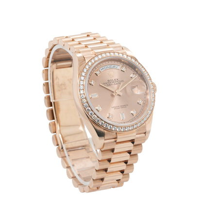 Rolex 128345RBR Day-Date 36mm All Factory Diamond Dial and Bezel Watch