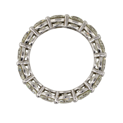 14k White Gold 4.54ctw Round Brilliant Eternity Band