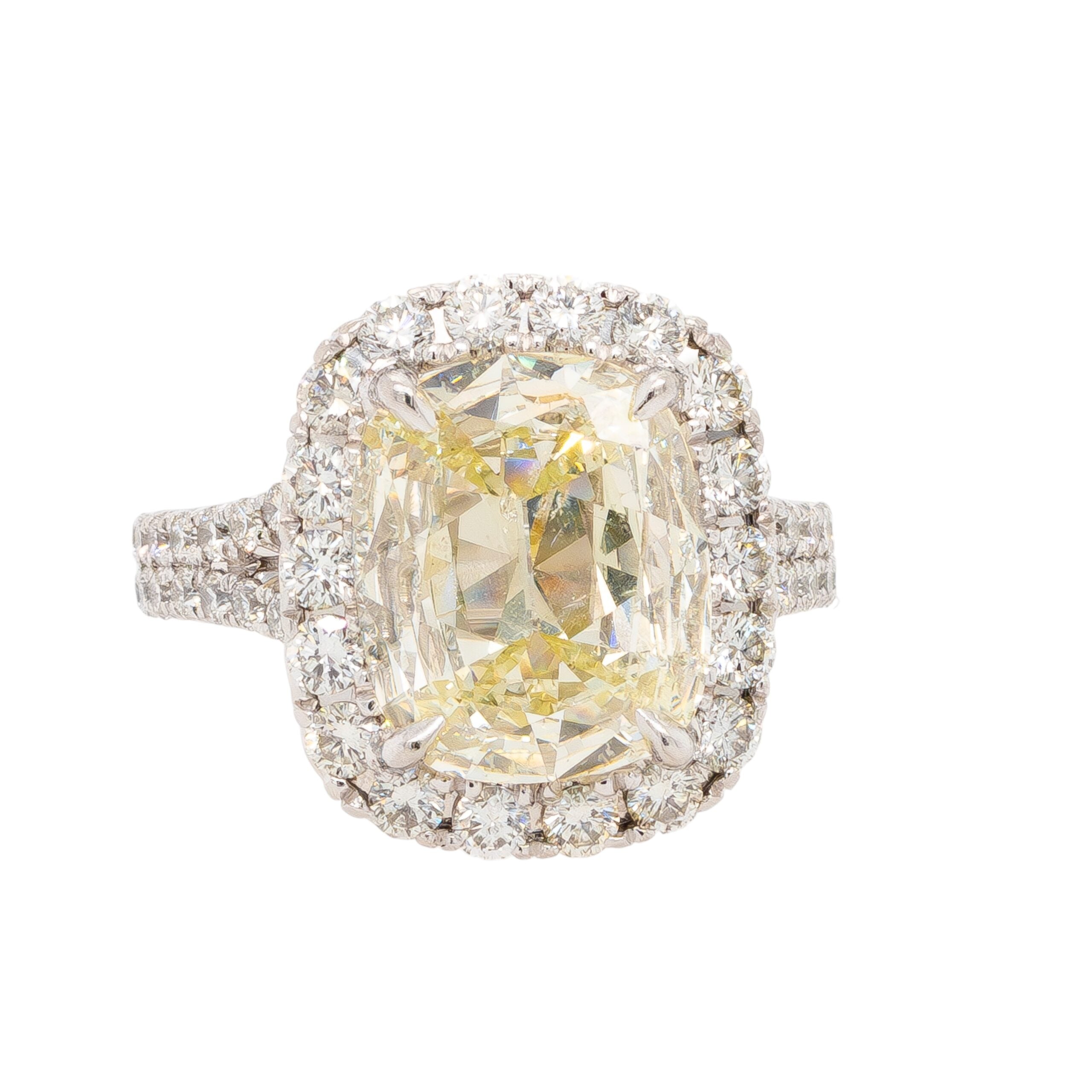 Henri Daussi Platinum Diamond Ring