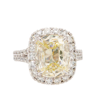 Henri Daussi Platinum Diamond Ring