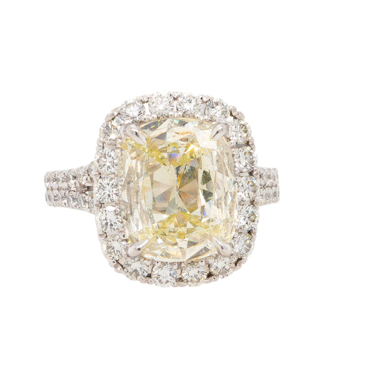 Henri Daussi Platinum Diamond Ring