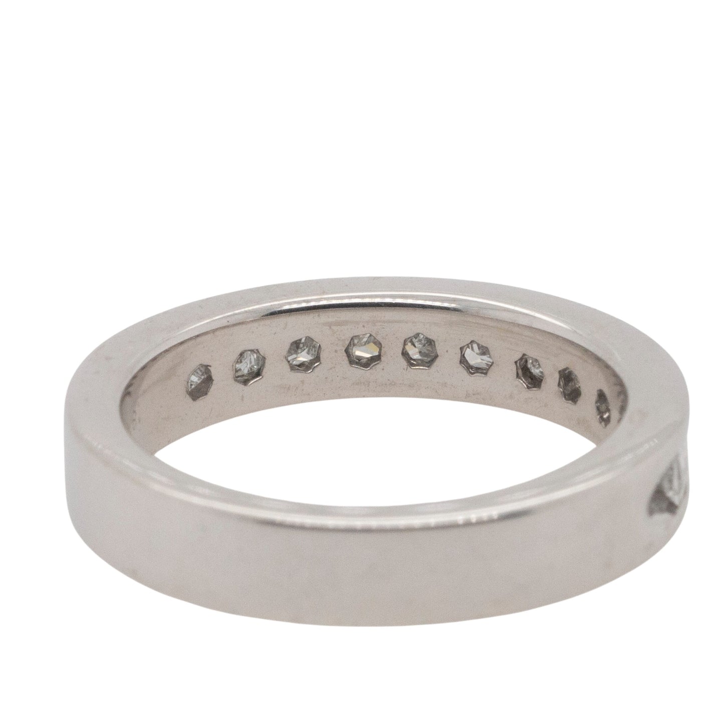 14k White Gold 1.20ctw Princess Cut Diamond Halfway Ring