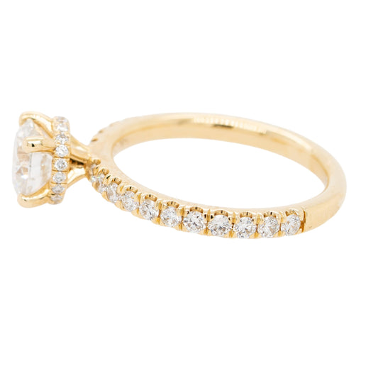 14k Yellow Gold GIA Certified 1.54ctw Solitaire Engagement Ring