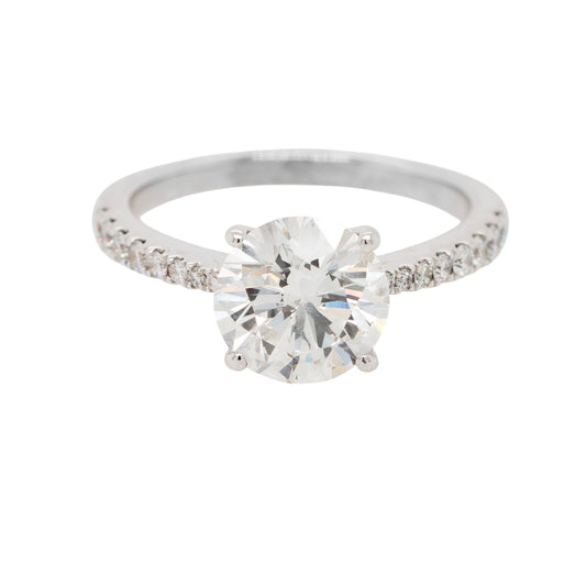 18k White Gold GIA Certified 2.25ctw Diamond Engagement Ring