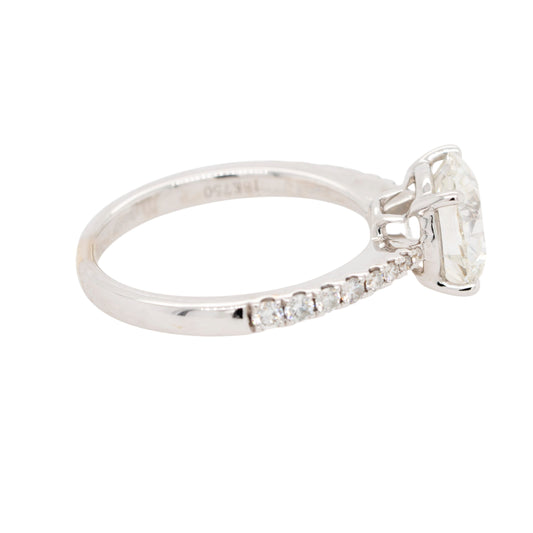 18k White Gold GIA Certified 2.25ctw Diamond Engagement Ring