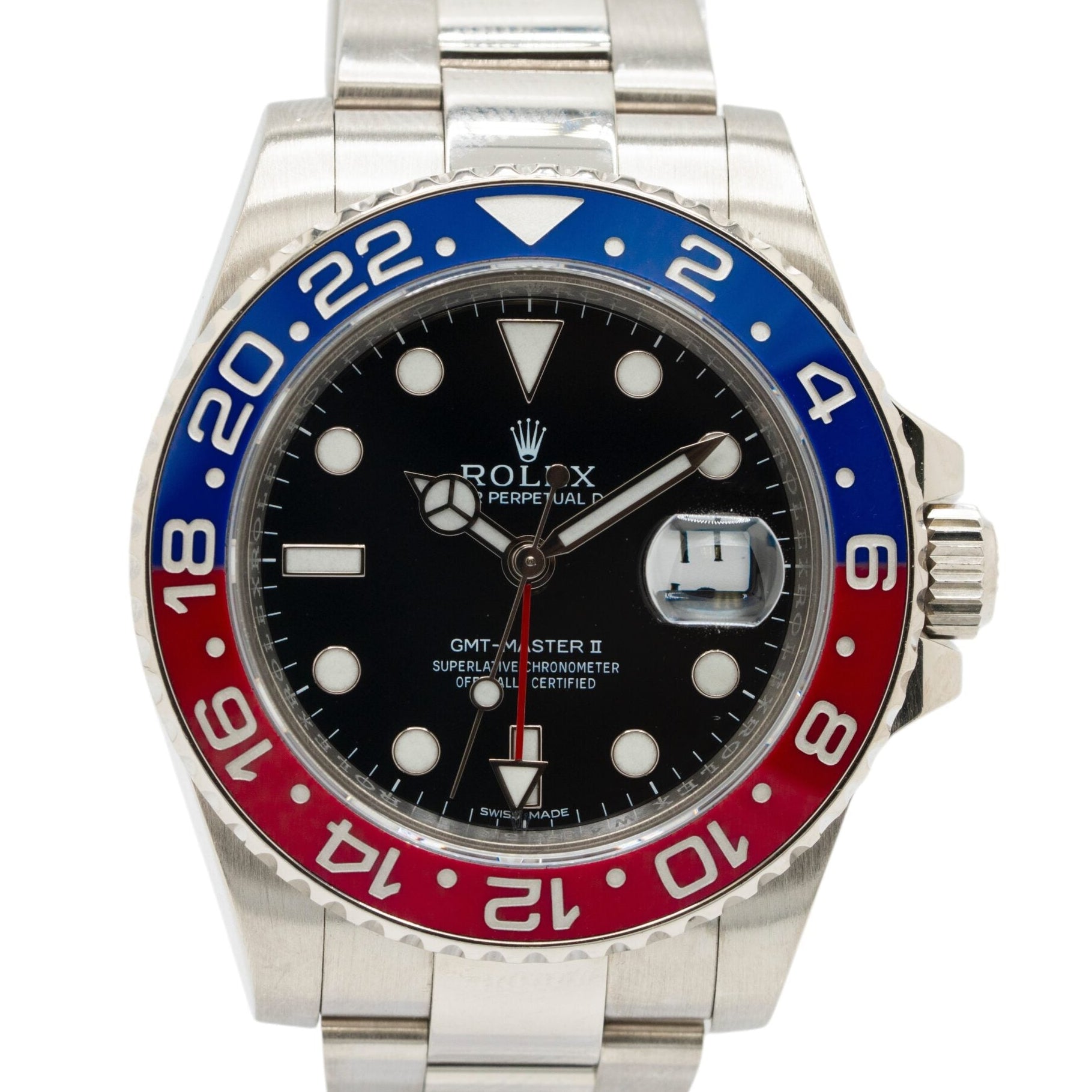Rolex 116719 GMT-Master II "Pepsi" Watch in 18k White Gold
