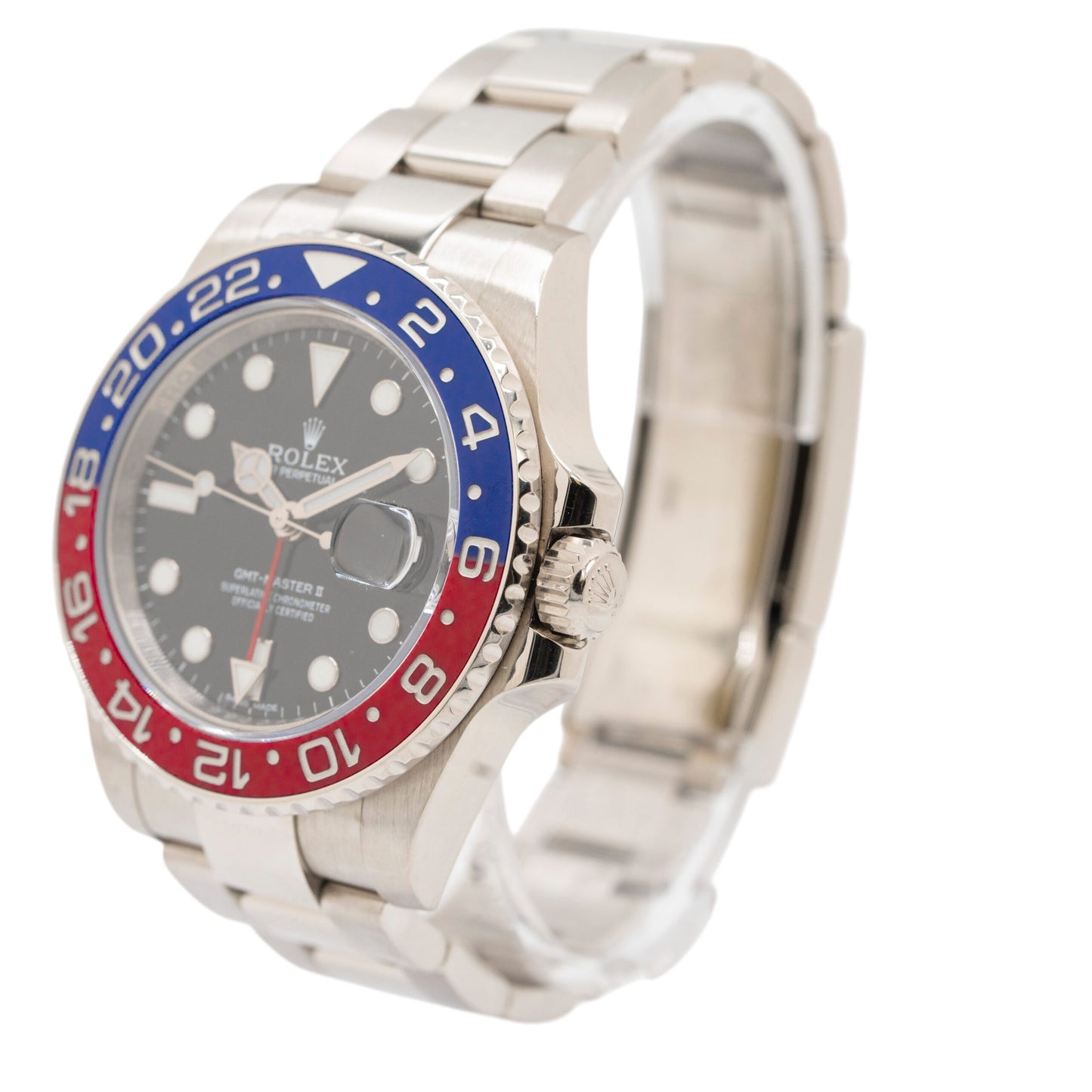 Rolex 116719 GMT-Master II "Pepsi" Watch in 18k White Gold