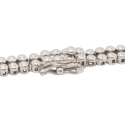 14k White Gold 11.75ctw Two-Part Round Brilliant Diamond Necklace