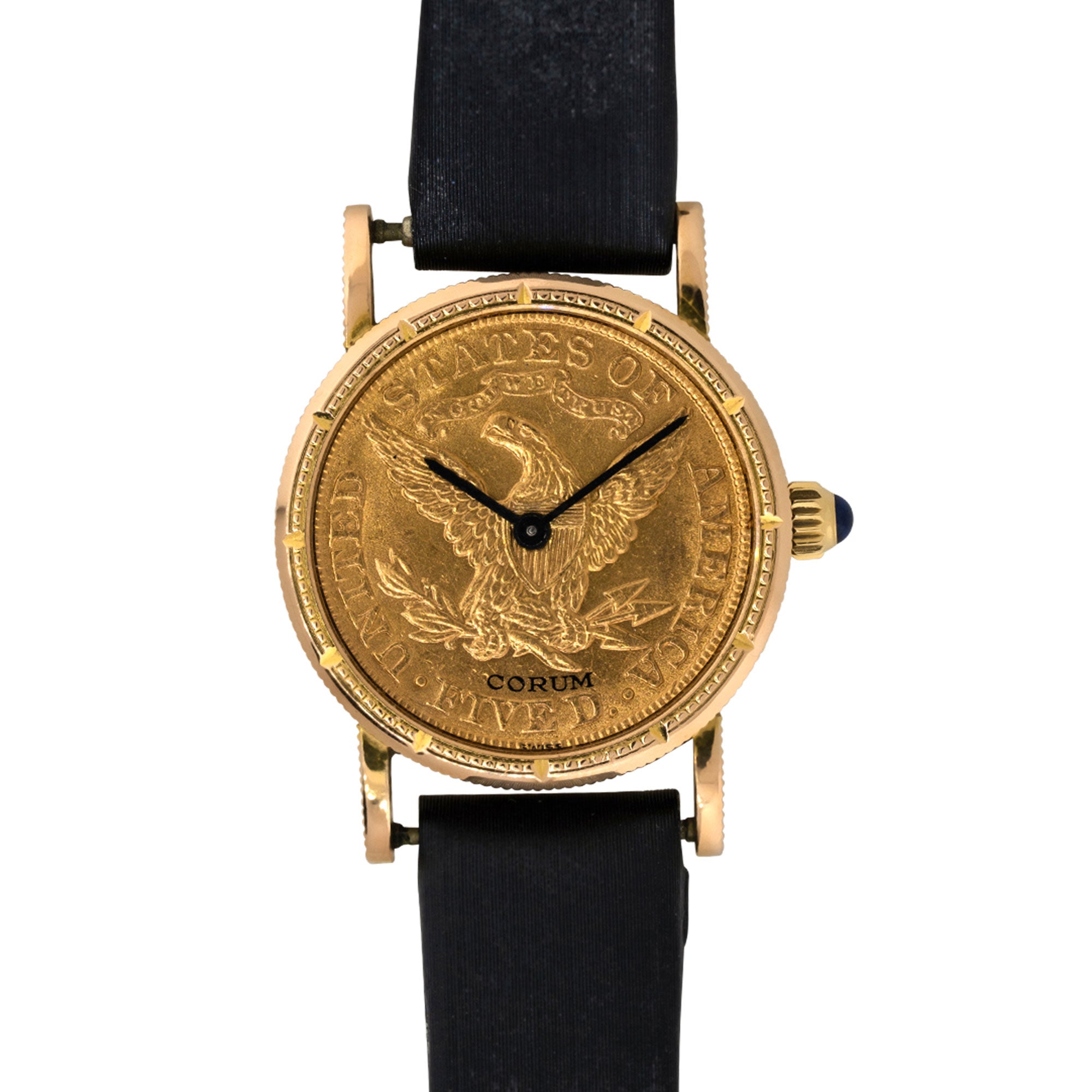 Corum 18k Yellow Gold Five Dollar Coin Antique Watch