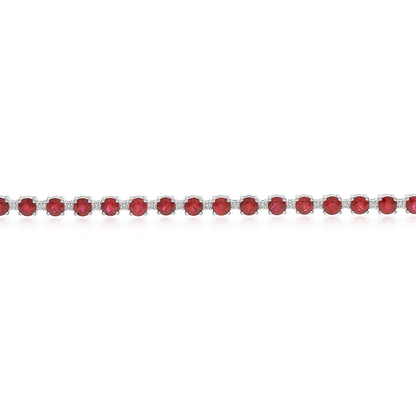 Round Ruby and Diamond Bracelet — view 2