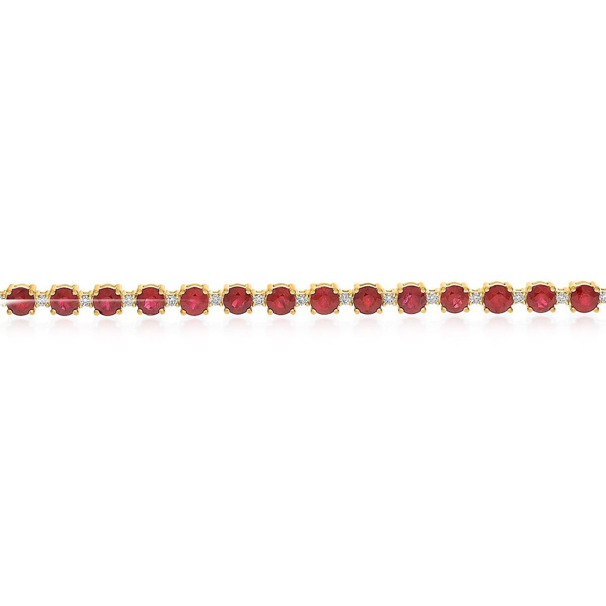 Round Ruby Bracelet — view 2