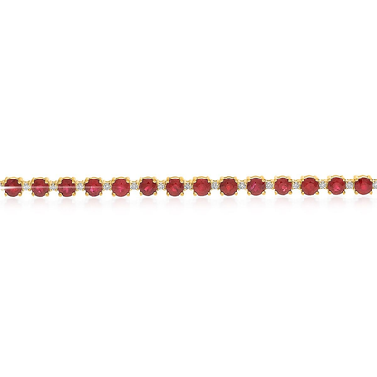Round Ruby Bracelet — view 2