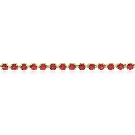 Round Ruby Bracelet — view 2