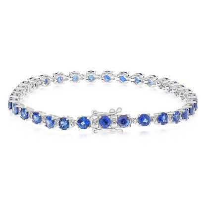 Round Sapphire Bracelet — view 1