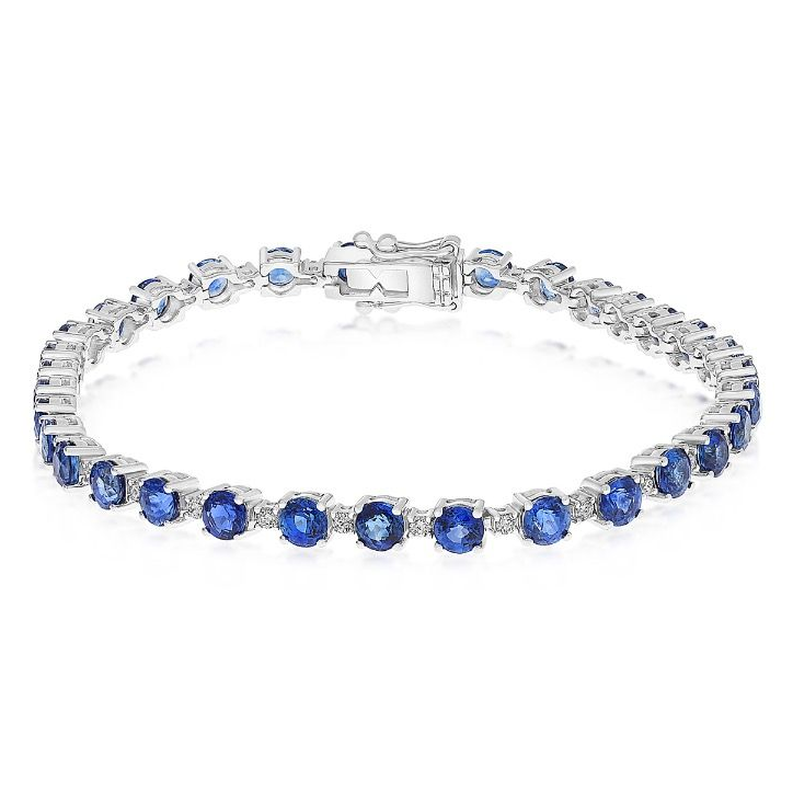 Round Sapphire Bracelet — view 2