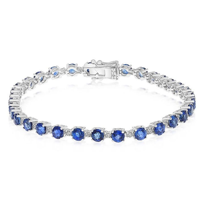 Round Sapphire Bracelet — view 2