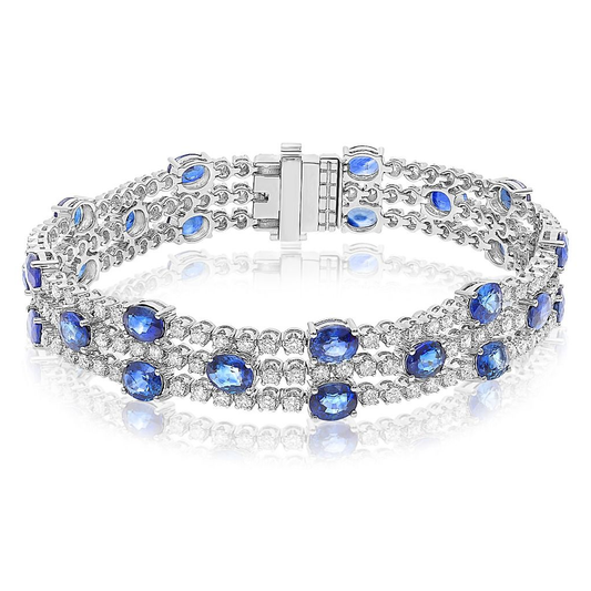 Oval Sapphire Bracelet — view 1