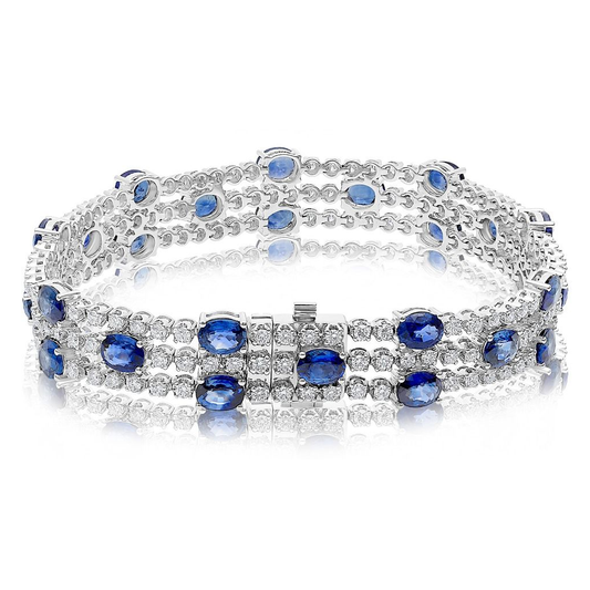 Oval Sapphire Bracelet — view 2