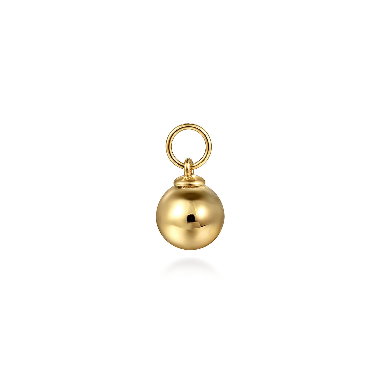 14K Yellow Gold Bujukan Bead Earring Charm — Gabriel & Co. EC1023Y4JJJ