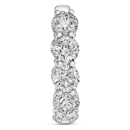 Round Diamond Earring — view 2