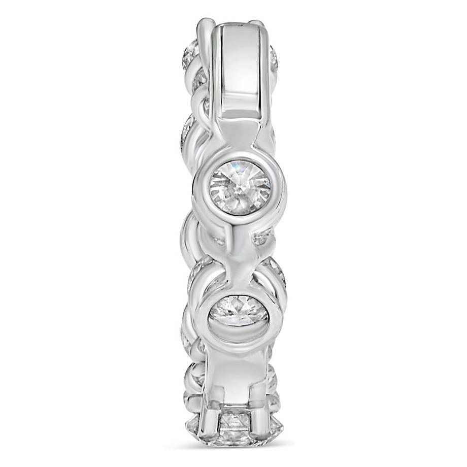 Round Diamond Earring — view 3