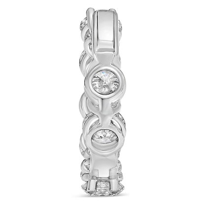 Round Diamond Earring — view 3