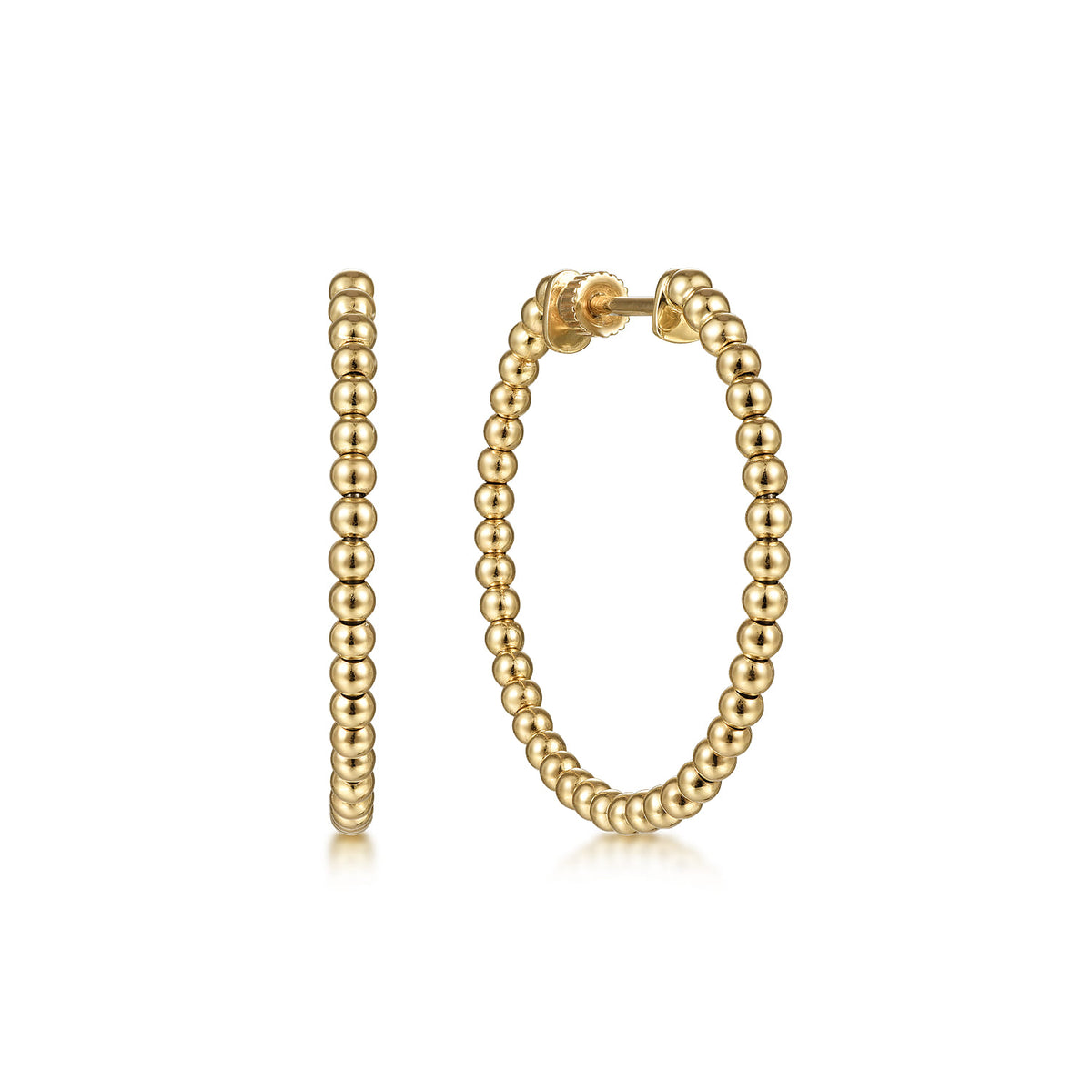 14K Yellow Gold Classic Hoop Earrings, 30mm-Bujukan — Gabriel & Co. EG13929Y4JJJ