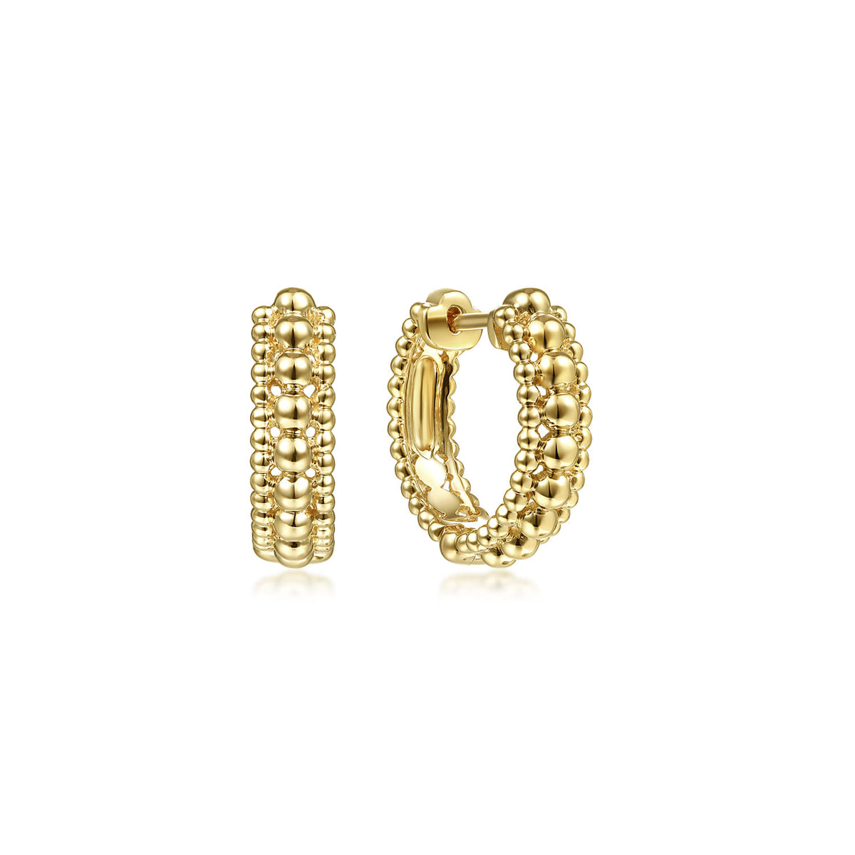 14K Yellow Gold 15mm Bujukan Huggies — Gabriel & Co. EG13987Y4JJJ
