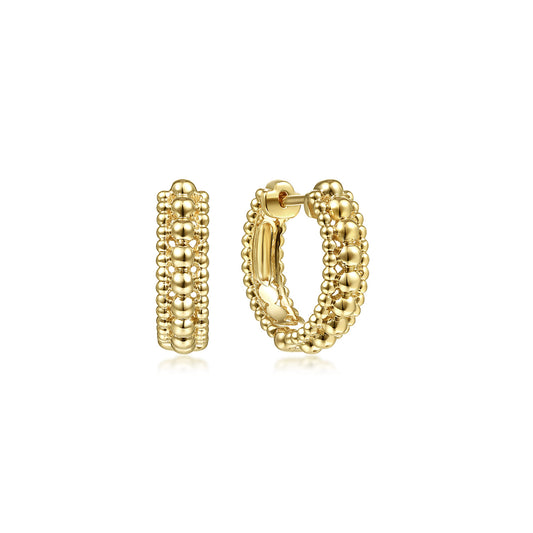 14K Yellow Gold 15mm Bujukan Huggies — Gabriel & Co. EG13987Y4JJJ