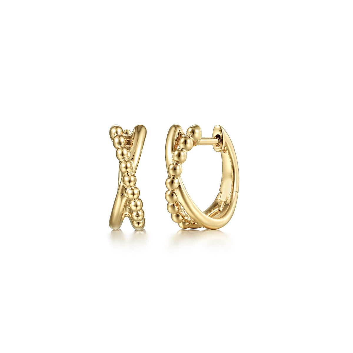 14K Yellow Gold Huggie Earrings-Bujukan — Gabriel & Co. EG14001Y4JJJ