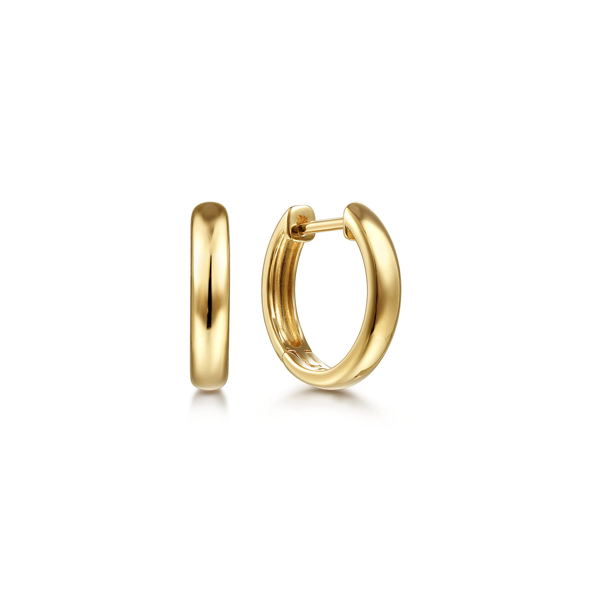 14K Yellow Gold Huggie Earrings — Gabriel & Co. EG14008Y4JJJ