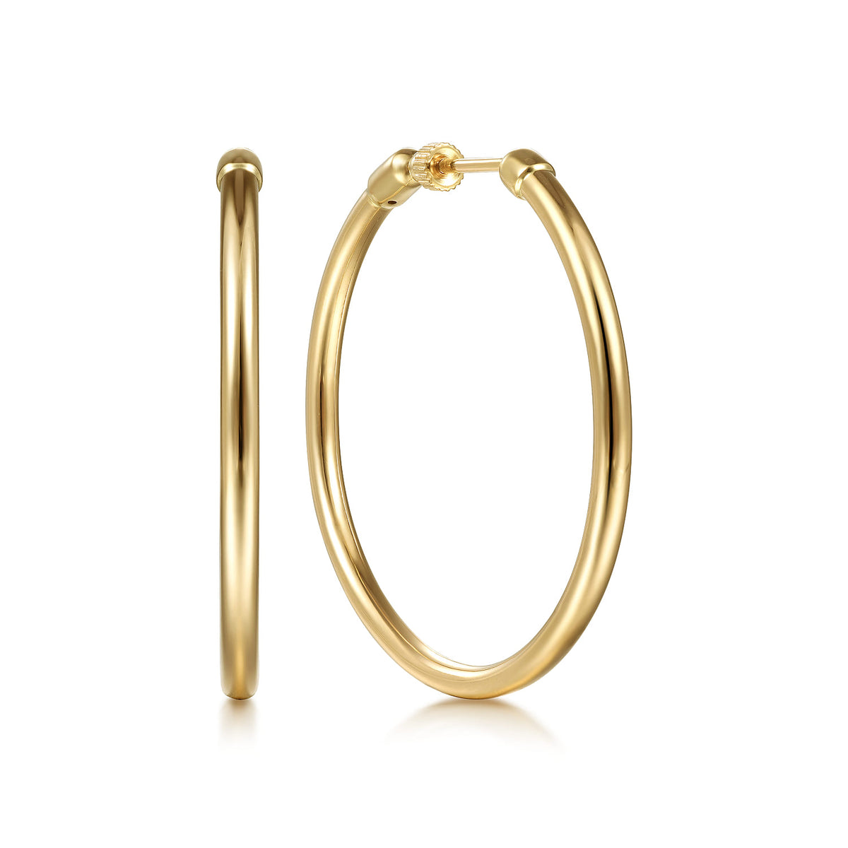 14K Yellow Gold 40mm Classic Hoop Earrings — Gabriel & Co. EG14099Y4JJJ