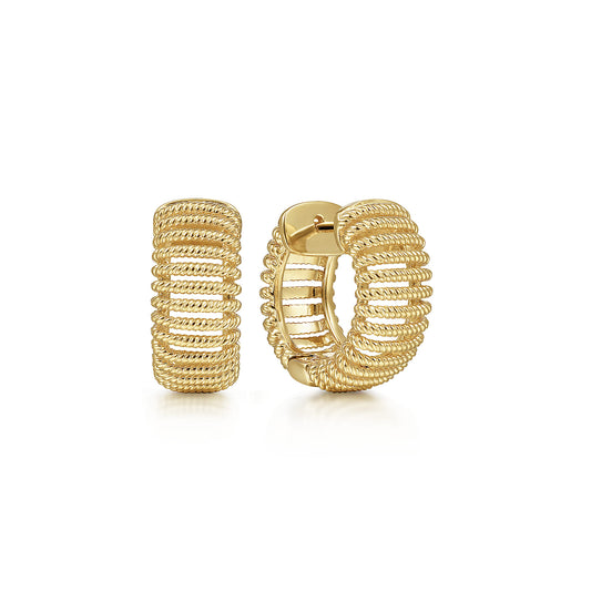 14K Yellow Gold 15 mm Wide Open Pattern Huggies — Gabriel & Co. EG14195Y4JJJ
