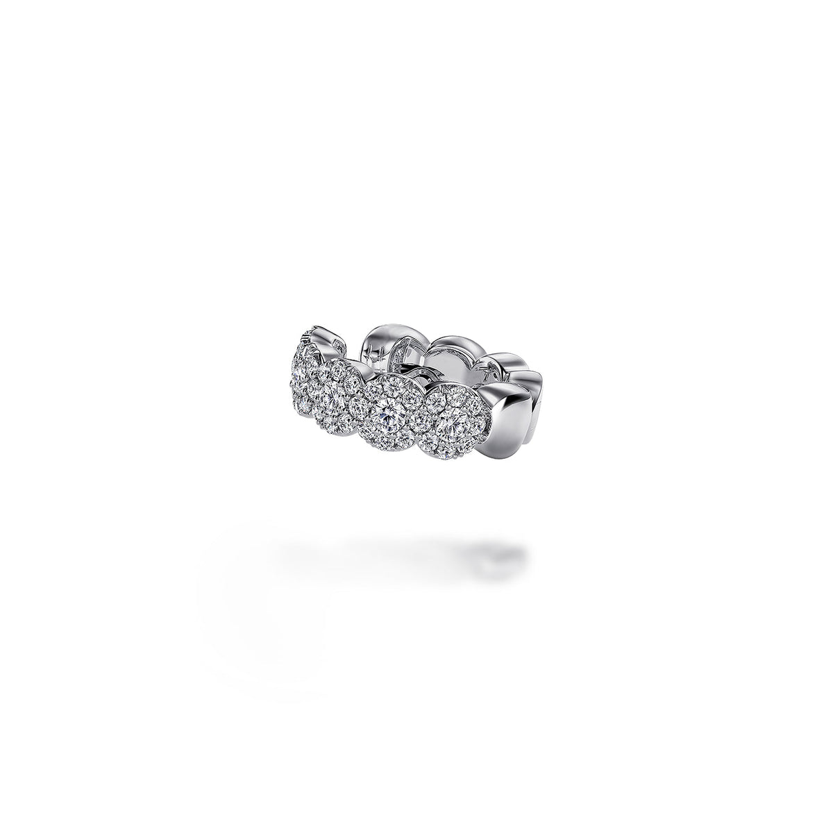 14K White Gold 13mm Diamond Earcuff Earring — Gabriel & Co. EG14248W45JJ