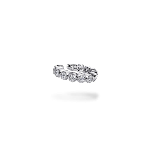 Vintage 14K White Gold 15mm Diamond Ear Cuff — Gabriel & Co. EG14250W45JJ